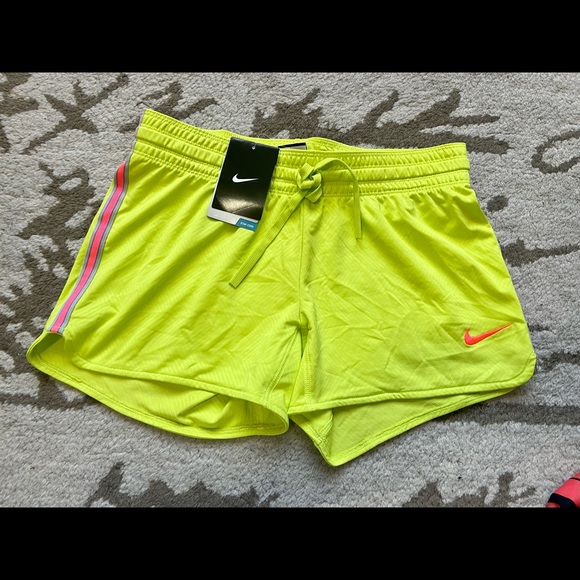Nike Pants - Nike Dri - Fit Neon green shorts XS